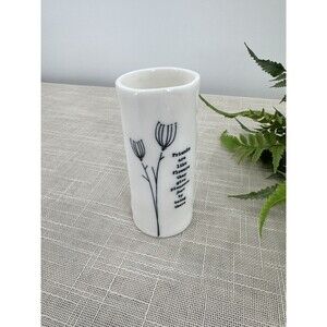 East of India Floral Bud Vase Friends are like Wildflowers 4.5" Tall